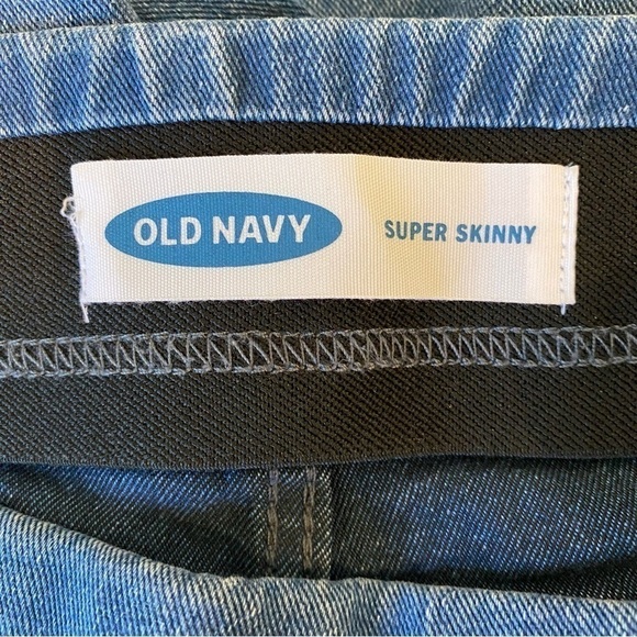 Old Navy women's size 4 super skinny WOW jeggings MEDIUM wash - Picture 7 of 8